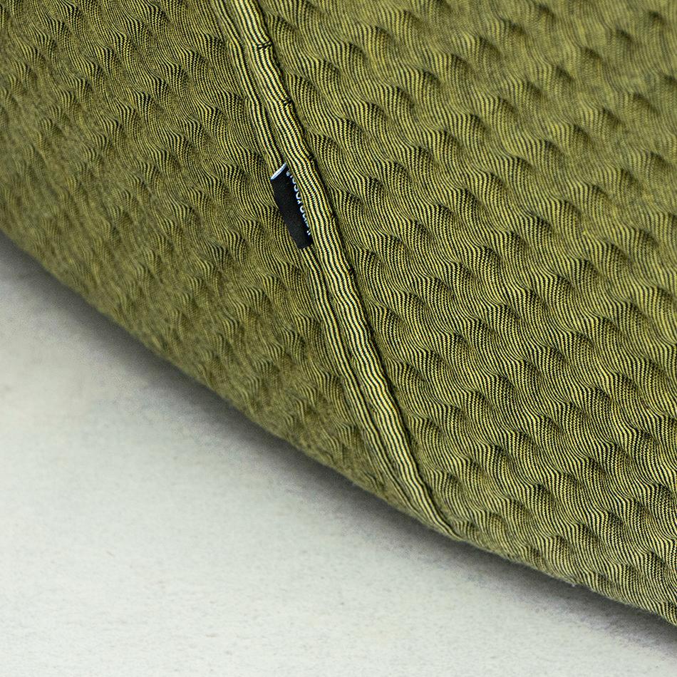 French Ronan & Erwan Bouroullec Large High Back Ploum Sofa for Ligne Roset Green Fabric