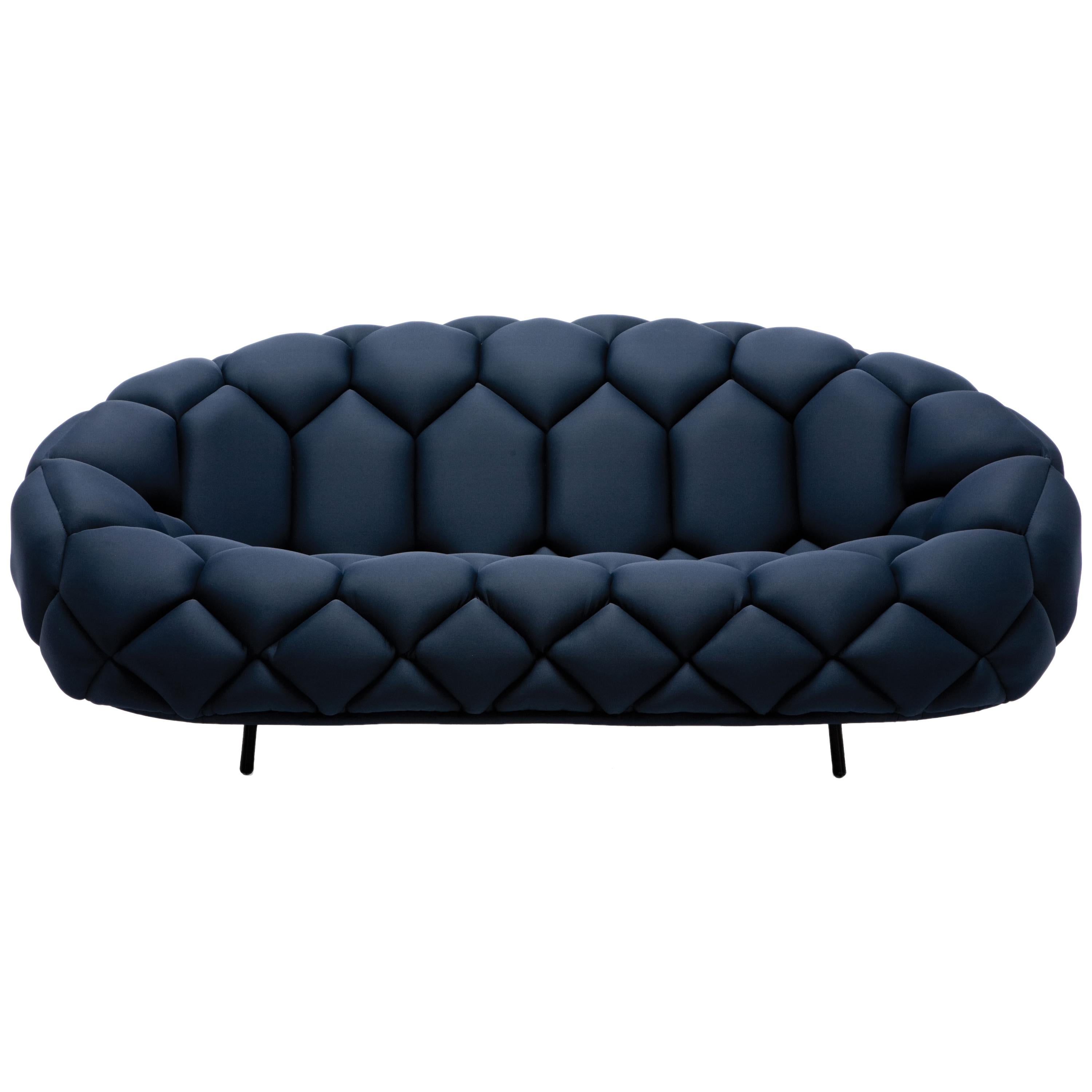 Im Angebot: Ronan & Erwan Bouroullec Quilt-Sofa für Established & Sons, Blue (5841)