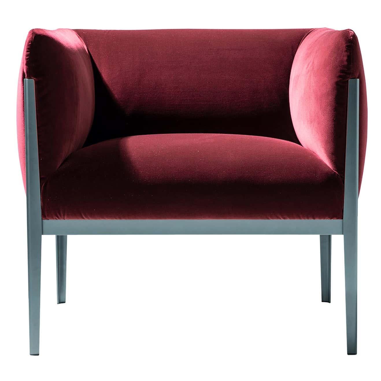 Contemporary Ronan & Erwan Bourroullec 'Cotone' Armchair, Aluminum and Fabric by Cassina For Sale