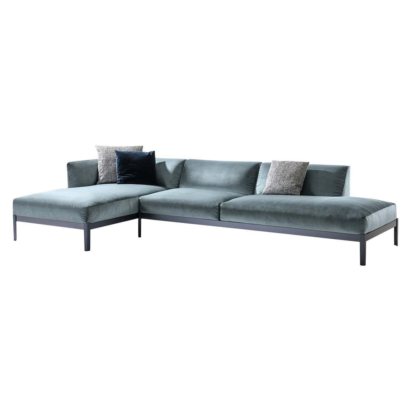 Ronan & Erwan Bourroullec 'Cotone' Sofa, Aluminum and Fabric by Cassina In New Condition For Sale In Barcelona, Barcelona