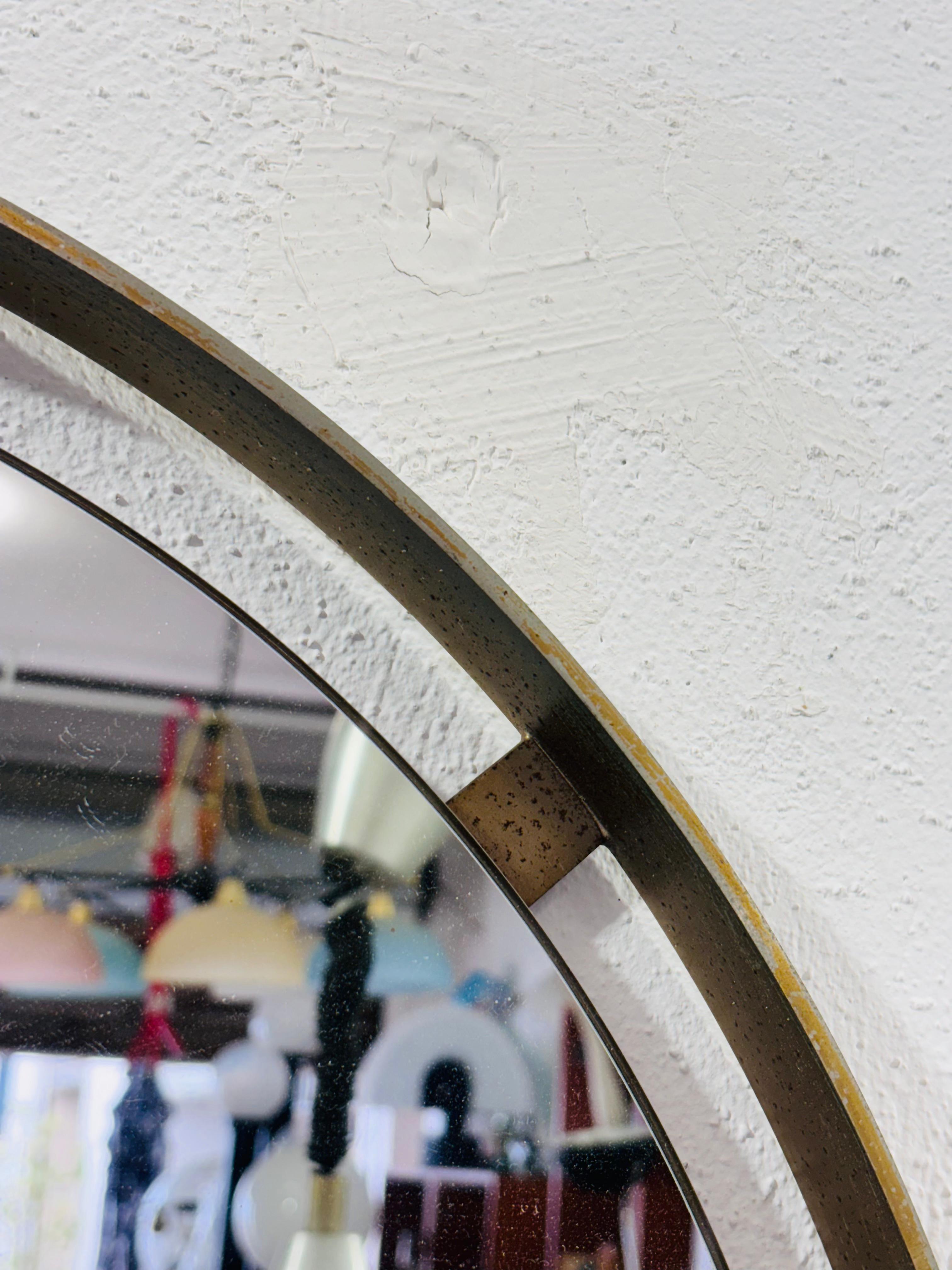 Métal Miroir mural Ronchetti & Porro 1970's Modern Design en vente