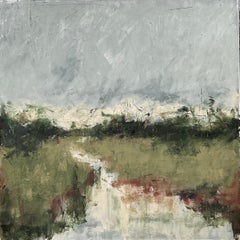 A Soft Evening, Abstract Oil Painting