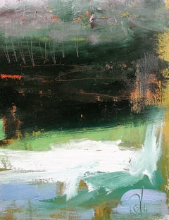 "Tormenta abstracta", Pintura, Óleo sobre papel