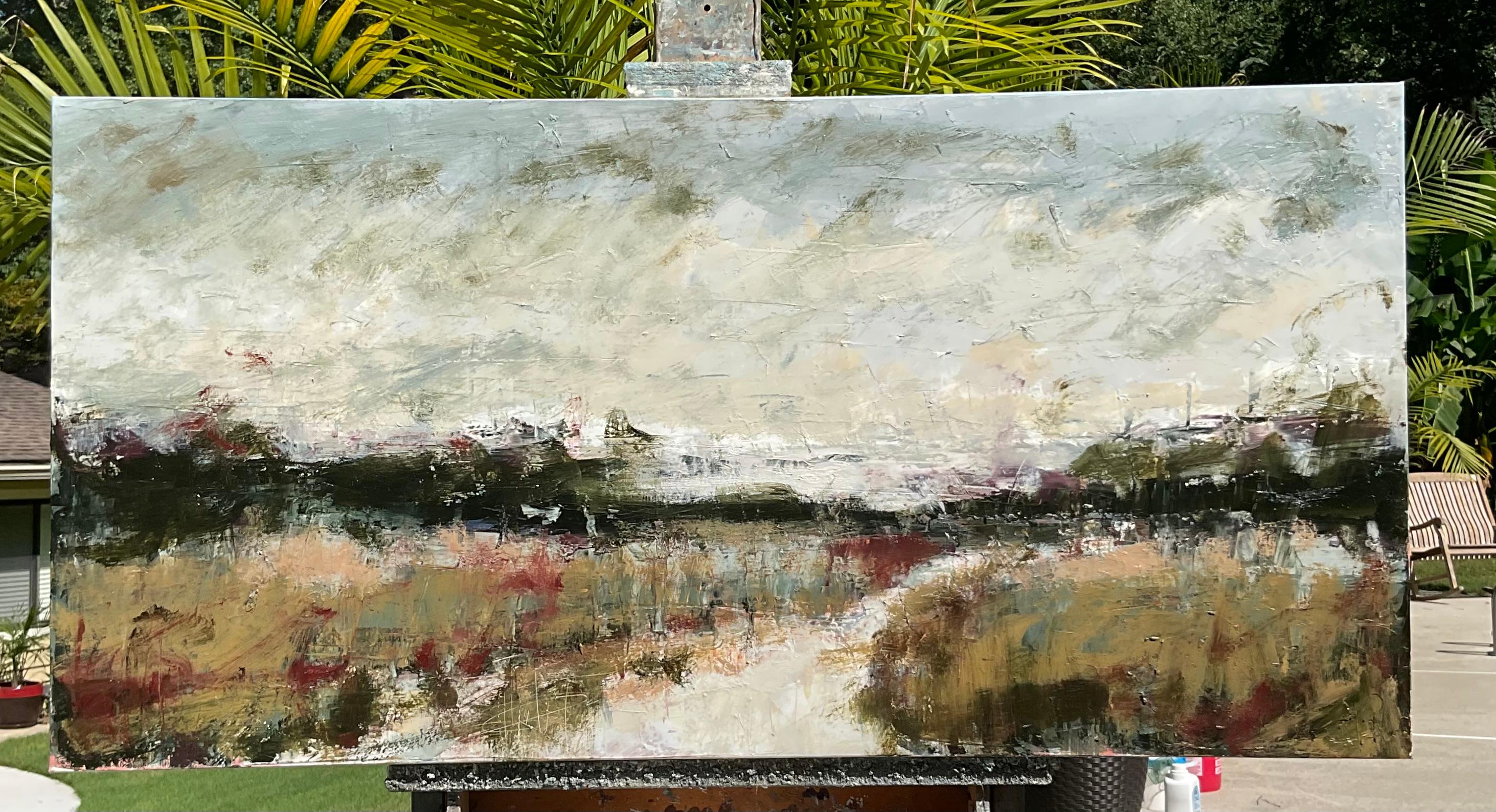 Conditio sine qua non, Pittura a olio astratta - Painting Astratto di Ronda Waiksnis