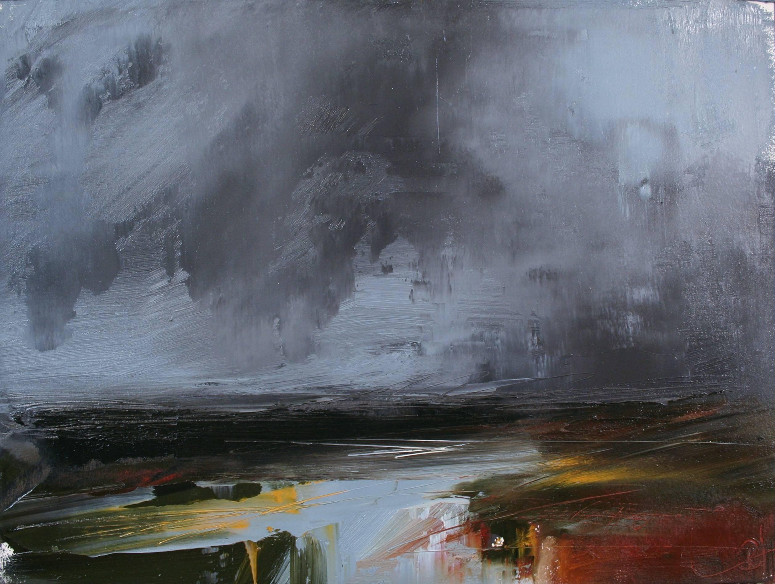 Ronda Waiksnis Landscape Painting - Clouds Over Huitt, III
