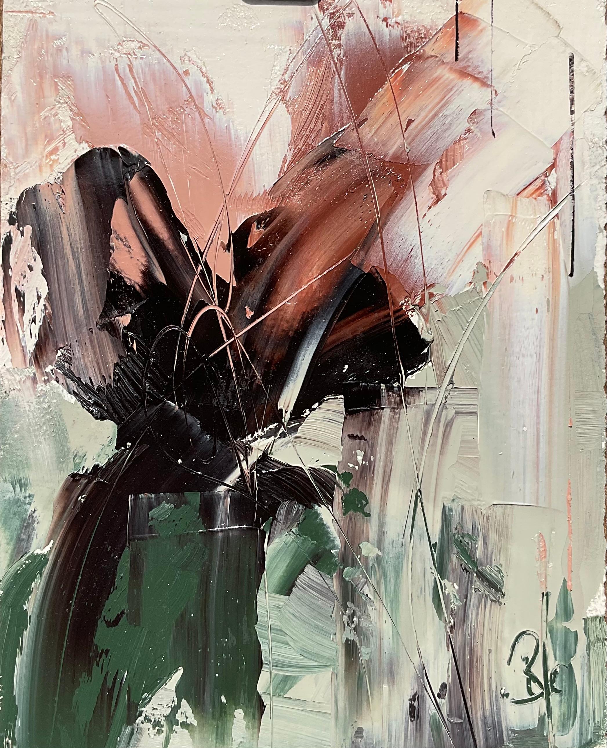 Echi di fioritura, II, Pittura a olio astratta