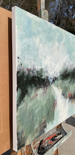 Ensoñaciones brumosas, Pintura al óleo abstracta
