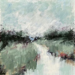 Ensoñaciones brumosas, Pintura al óleo abstracta