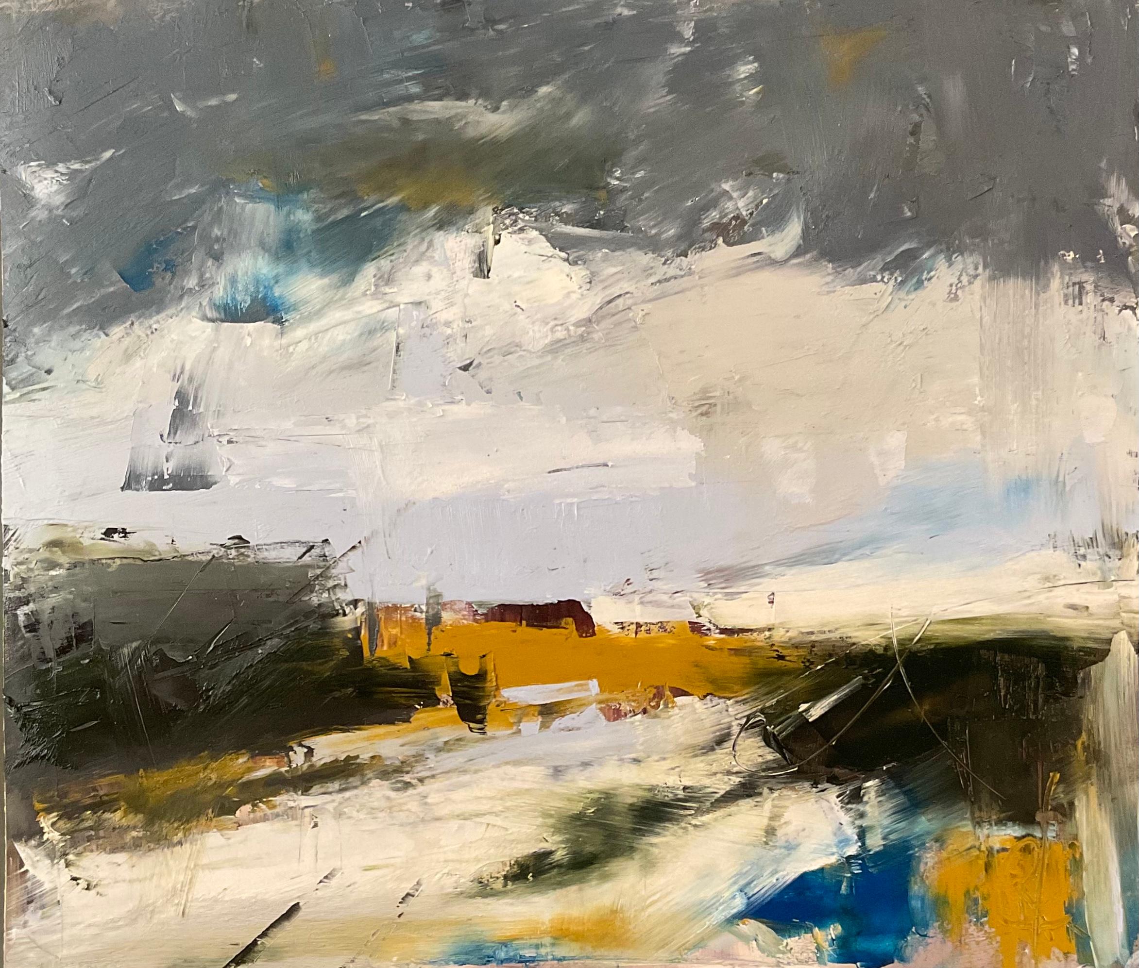Abstract Painting de Ronda Waiksnis - La granja de Millera, pintura al óleo abstracta