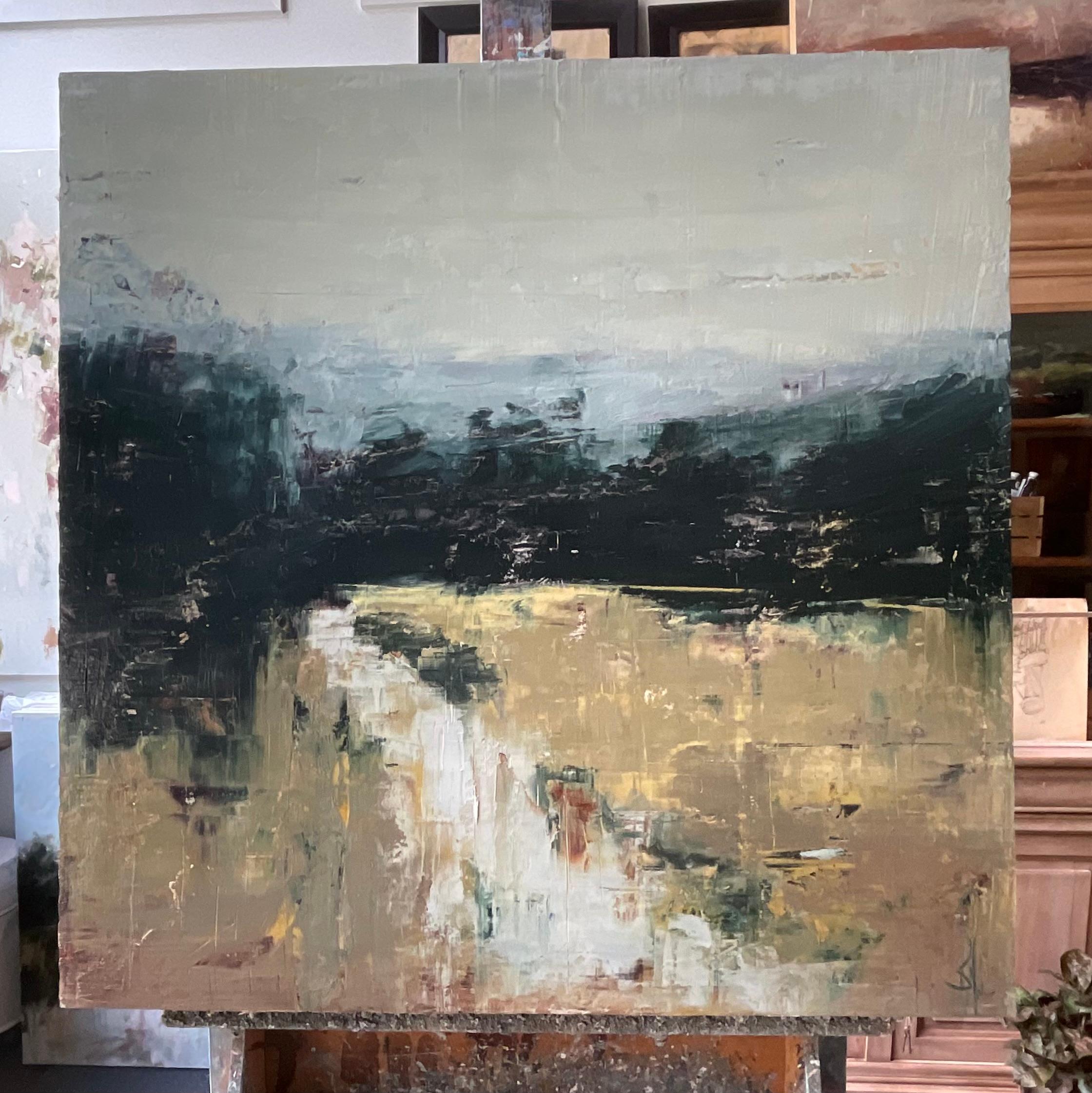 <p>Artist Comments<br>Artist Ronda Waiksnis paints an abstract representation of nature, capturing its earthy colors and tranquil grace. 