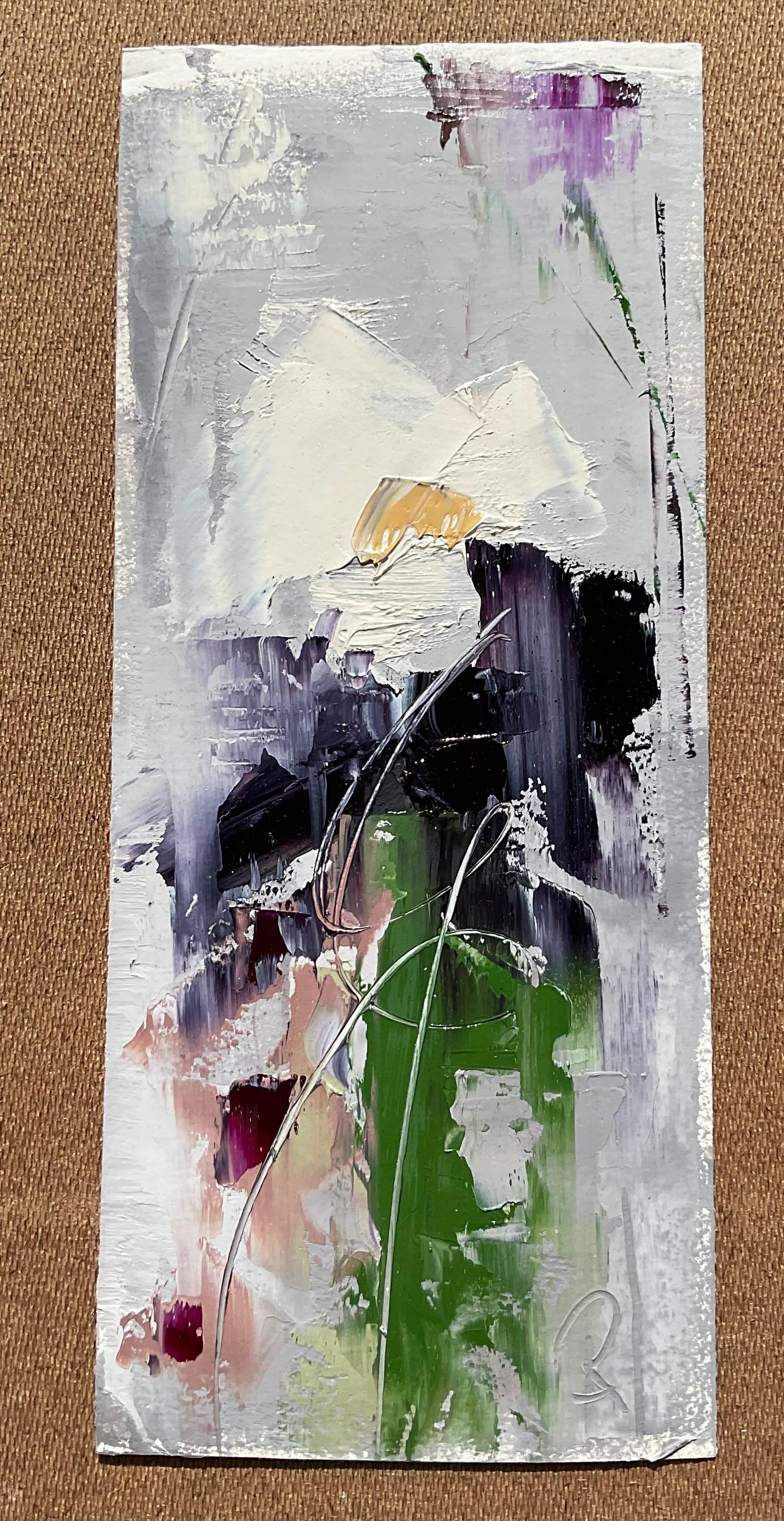 Notes of Charm, peinture à l'huile abstraite - Painting de Ronda Waiksnis