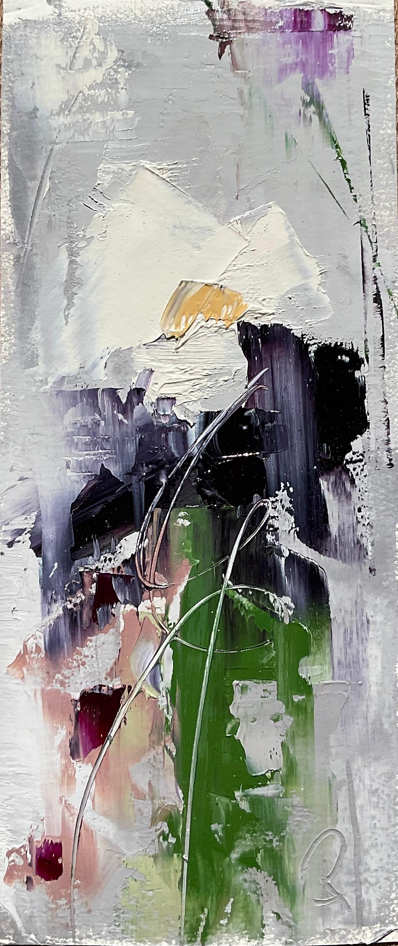 Still-Life Painting Ronda Waiksnis - Notes of Charm, peinture à l'huile abstraite