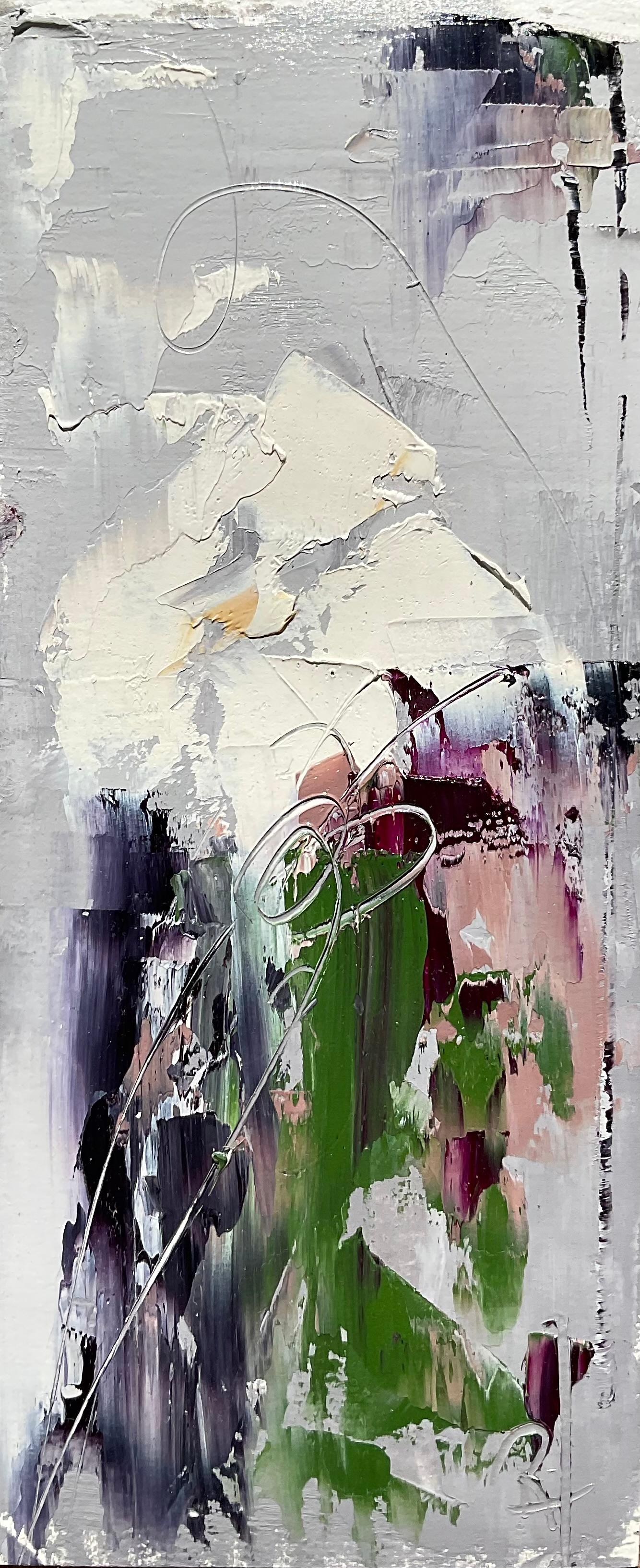 Ronda Waiksnis Abstract Painting – Notes of Charm, III, Abstraktes Ölgemälde
