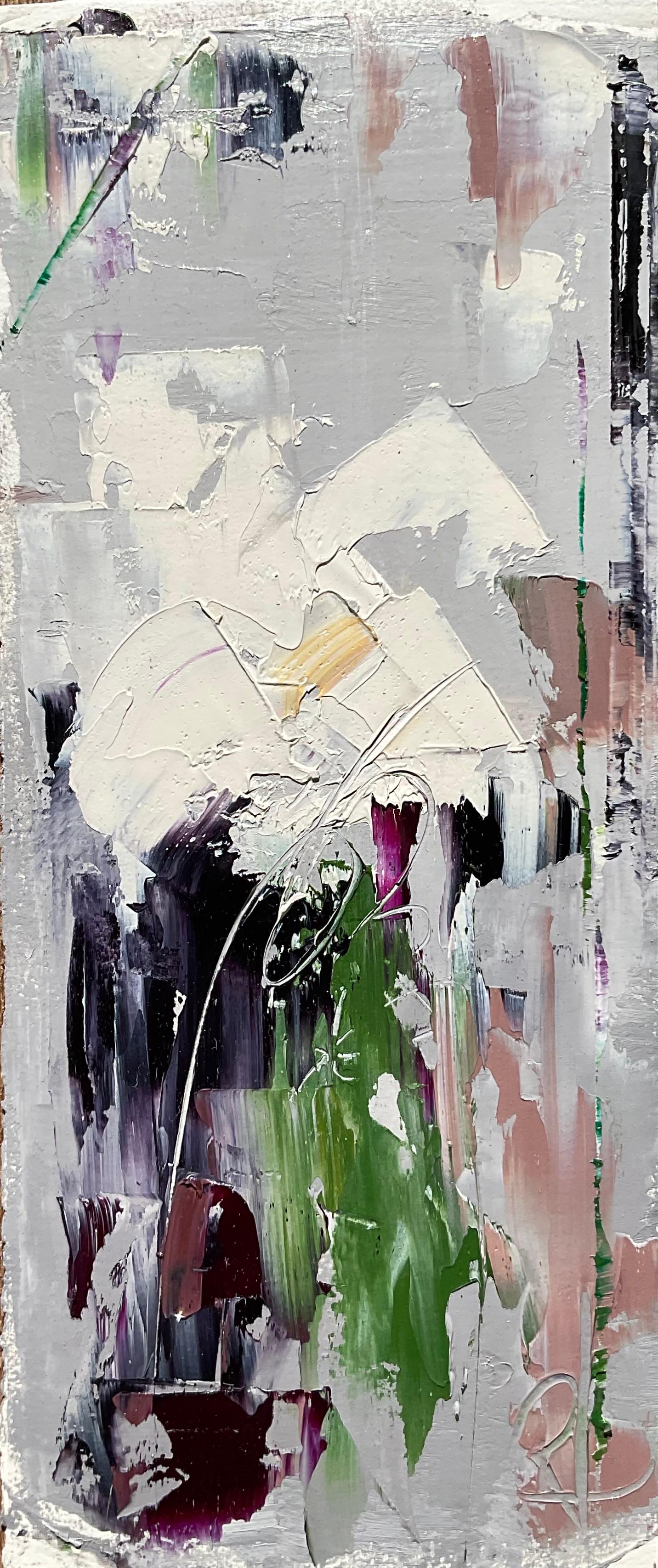 Ronda Waiksnis Abstract Painting – Notes of Charm, IV, Abstraktes Ölgemälde