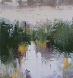Peinture à l'huile abstraite « On Sander's Stream »