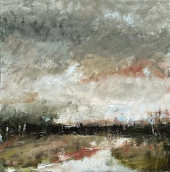 Tavolozza di nuvole, pittura ad olio astratta