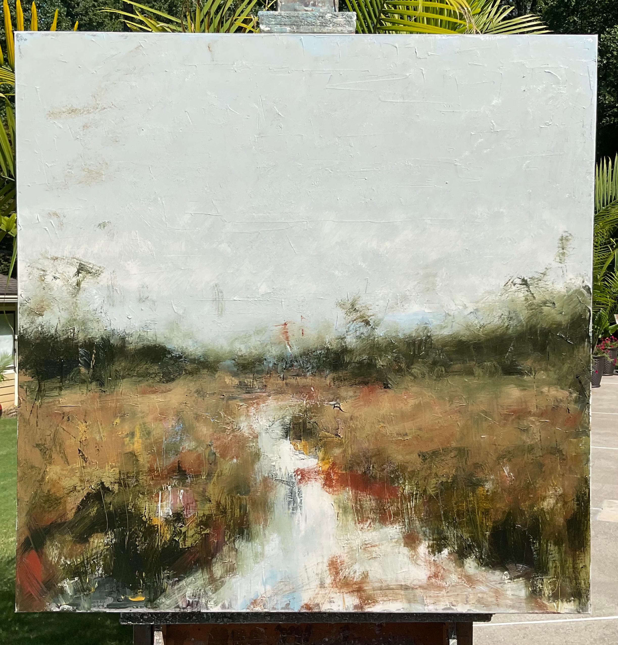 Momentos presentes, Pintura al óleo abstracta - Painting Abstracto de Ronda Waiksnis