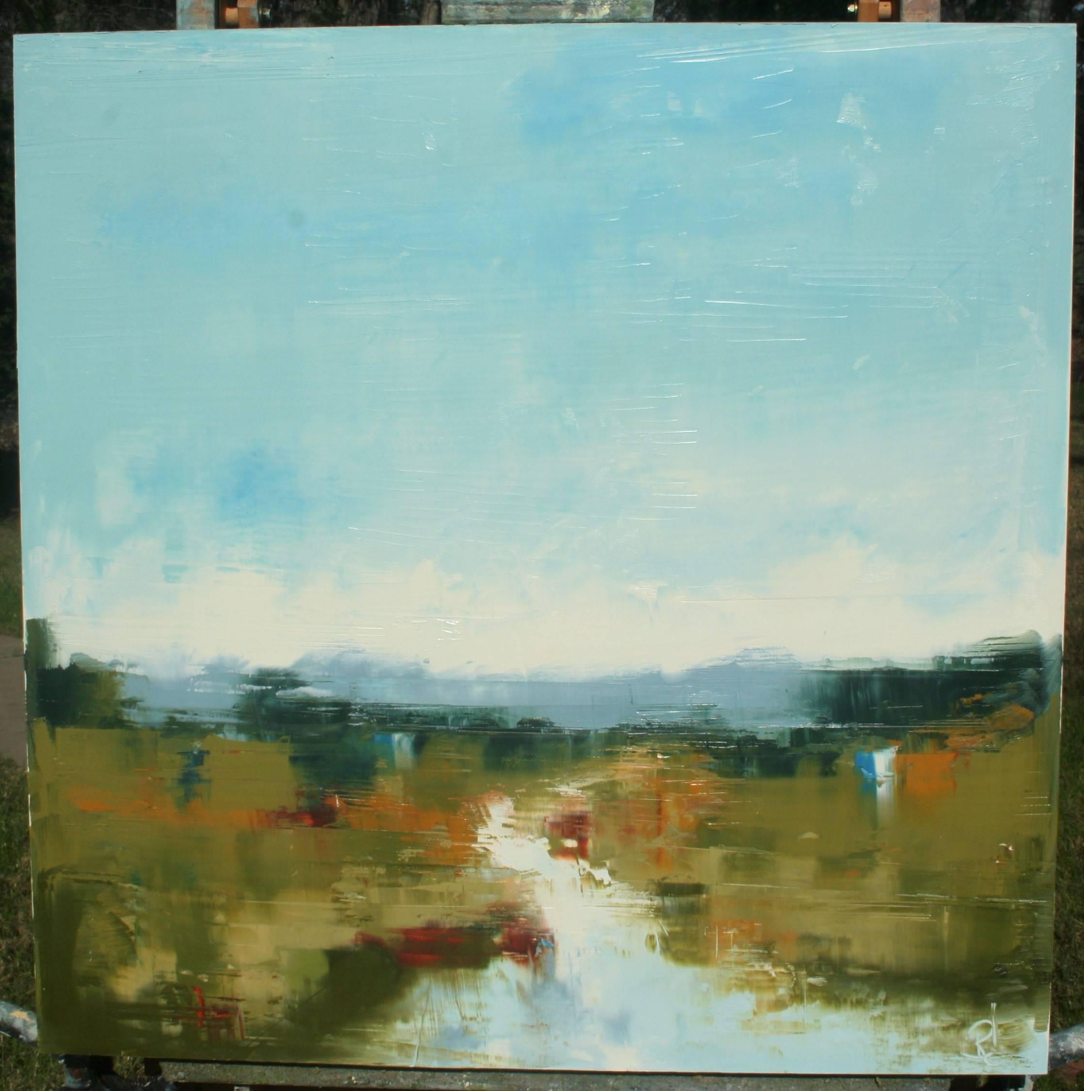 River's Dayspring - Impressionist Painting by Ronda Waiksnis