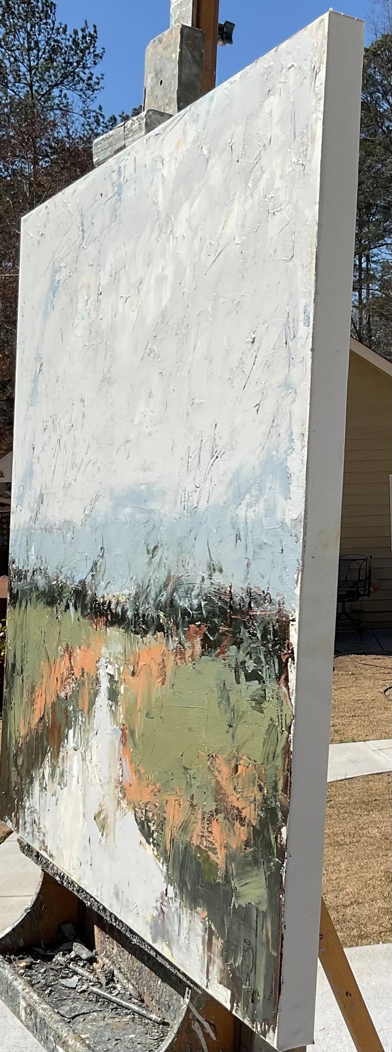 Ronda Waiksnis - Spring Design, Abstract Oil Painting For Sale at 1stDibs