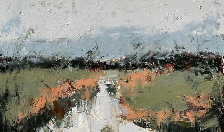 Ronda Waiksnis - Spring Design, Abstract Oil Painting For Sale at 1stDibs