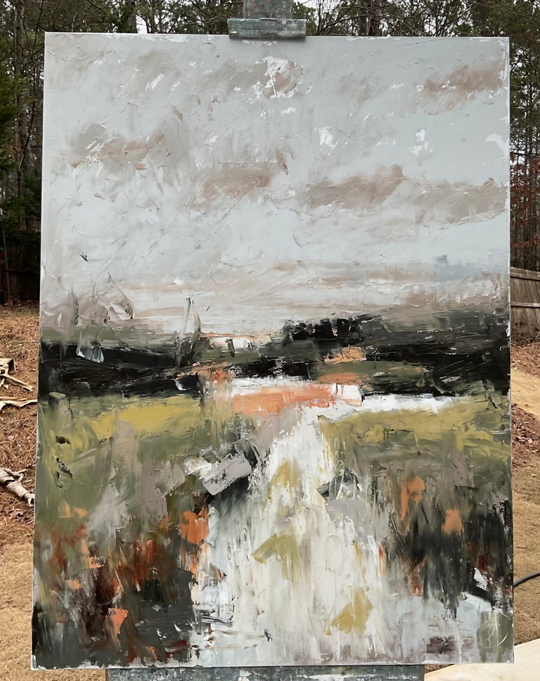 Ronda Waiksnis - Spring Path on Ebenezer, Abstract Oil Painting For ...