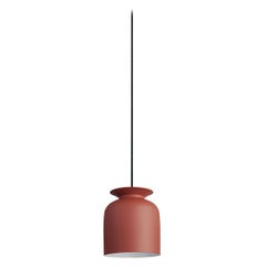 Ronde Pendelleuchte, klein, rot
