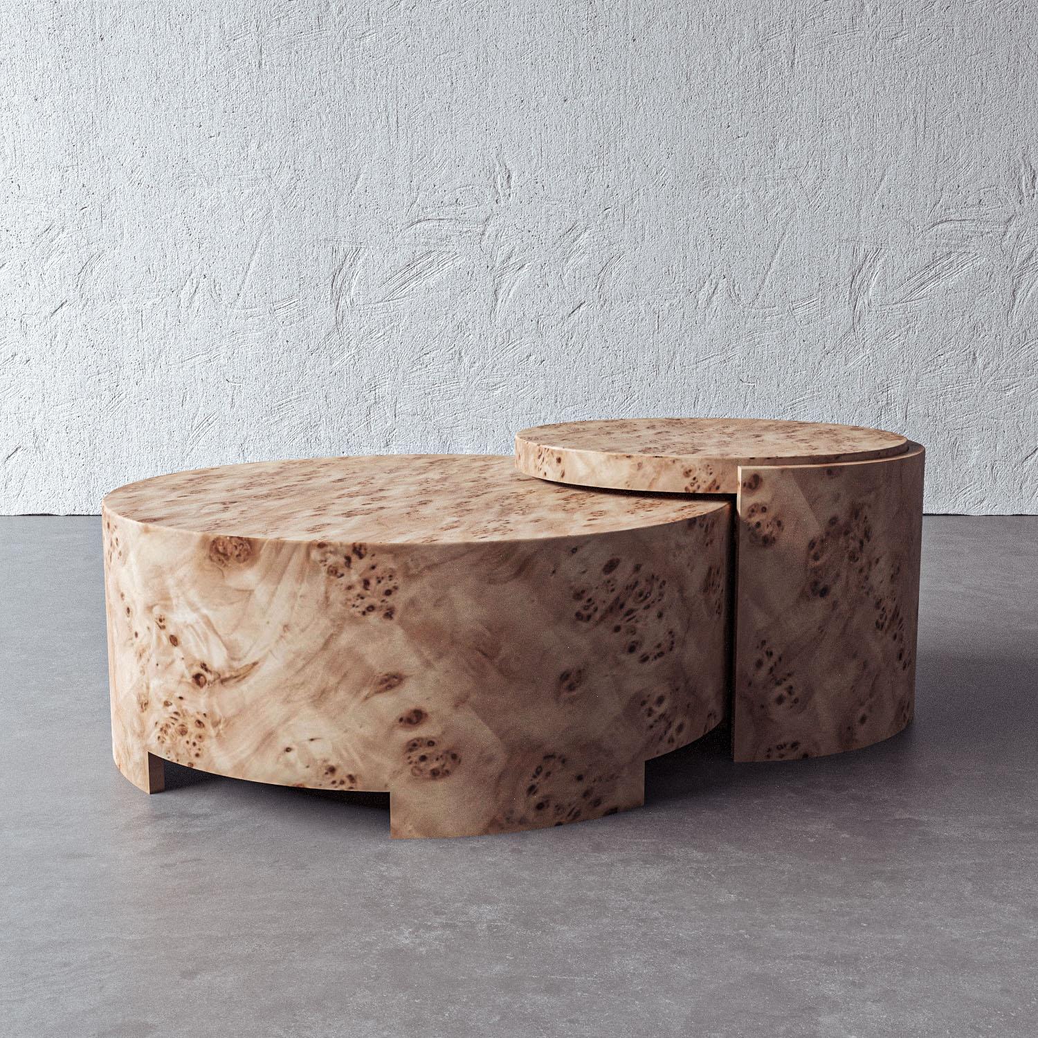 burl coffee table