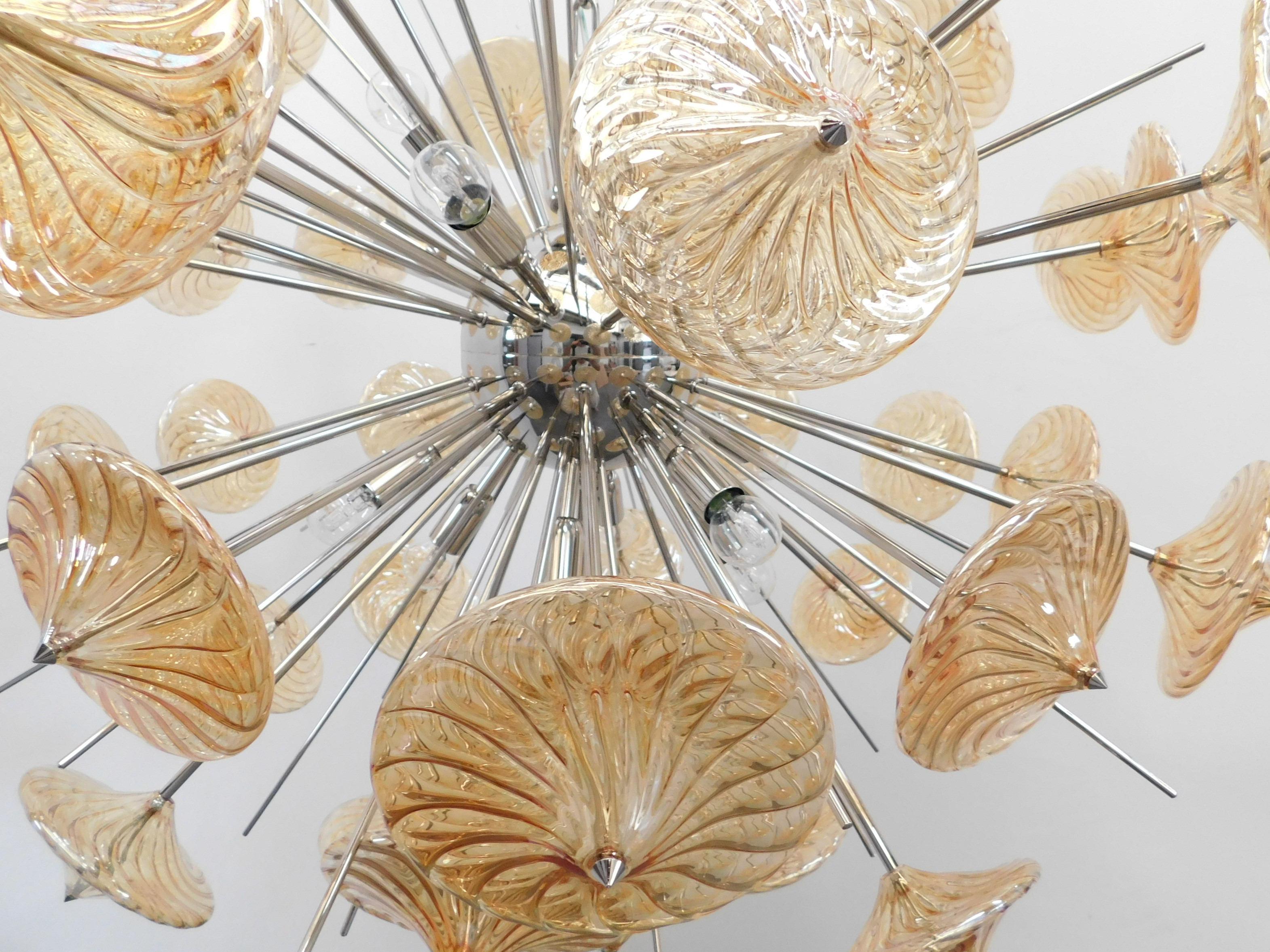 Italian Rondella Sputnik Chandelier by Fabio Ltd For Sale