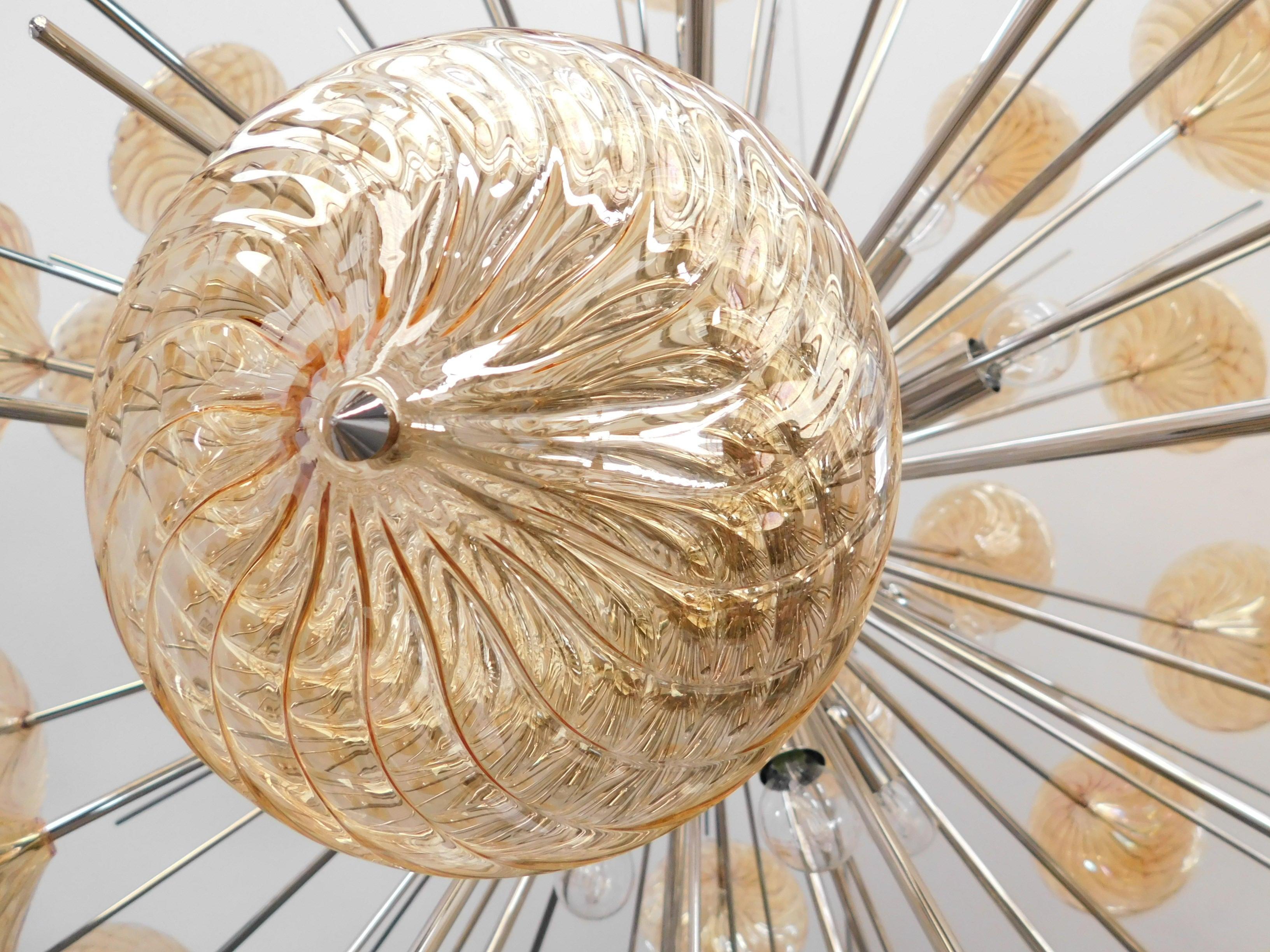 Polished Rondella Sputnik Chandelier by Fabio Ltd For Sale