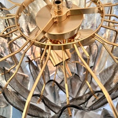 Rondini Smoked Murano Glass Chandelier