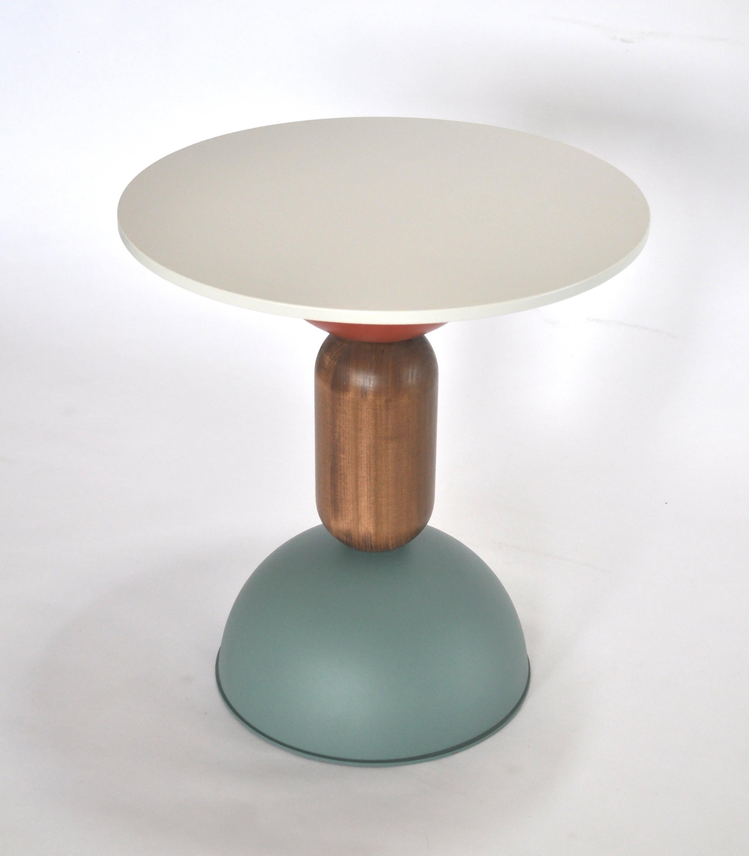 Italian Contemporary Table, Coffe table,  Side Table and cocktail table metal and wood  For Sale