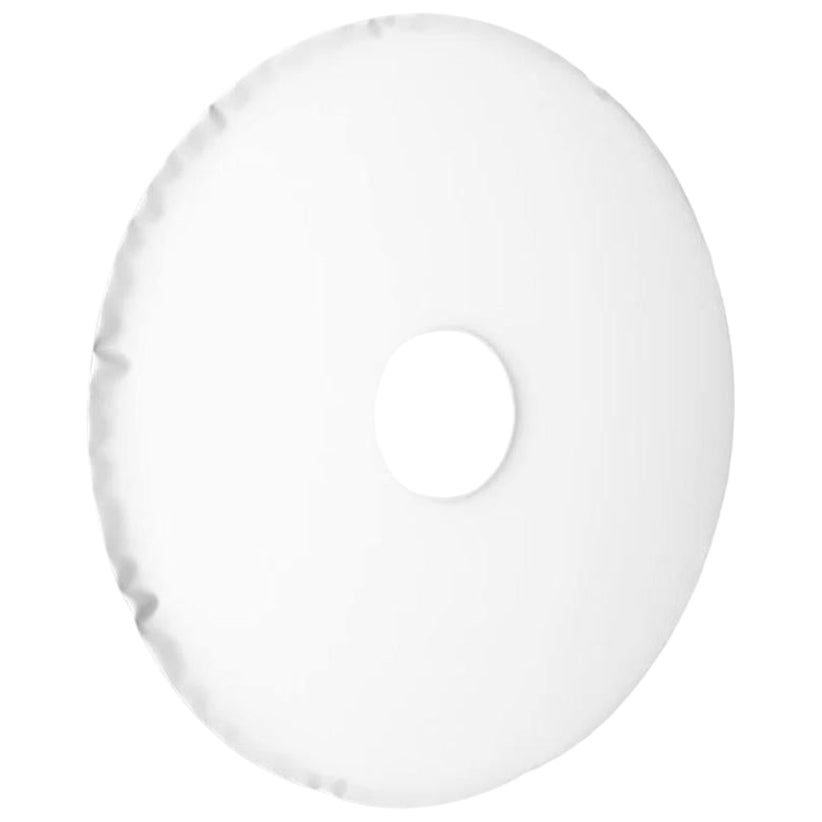 Rondo 120, Wandspiegel aus weißem Carbonstahl in matter Farbe von Zieta im Angebot