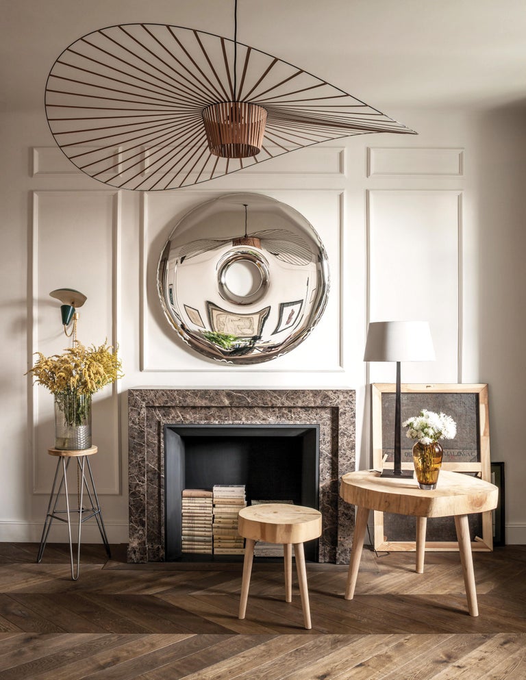 Rondo 120 Mirror in Polished Stainless Steel by Zieta For Sale at 1stDibs