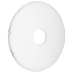 Rondo 150 Carbon Steel White Matt Color Wall Mirror by Zieta