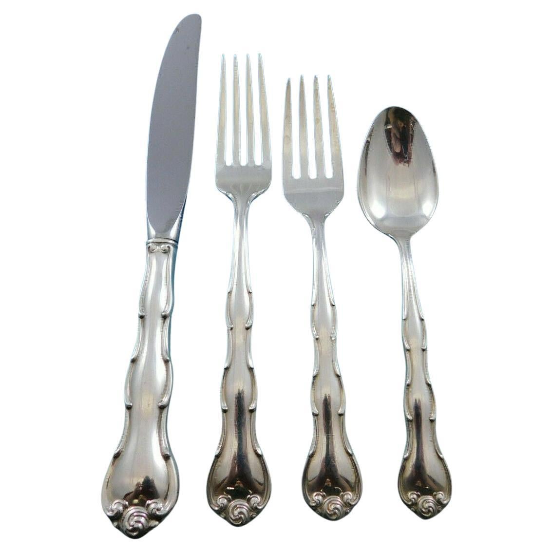 Rondo by Gorham Sterling Silver Flatware Set For 12 Service 59 Pieces For Sale