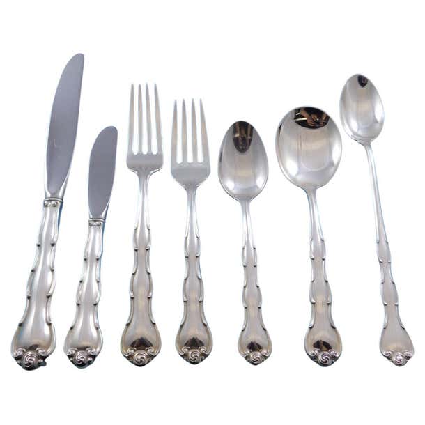 Rondo by Gorham Sterling Silver Flatware Set for 12 Service 93 Pieces ...