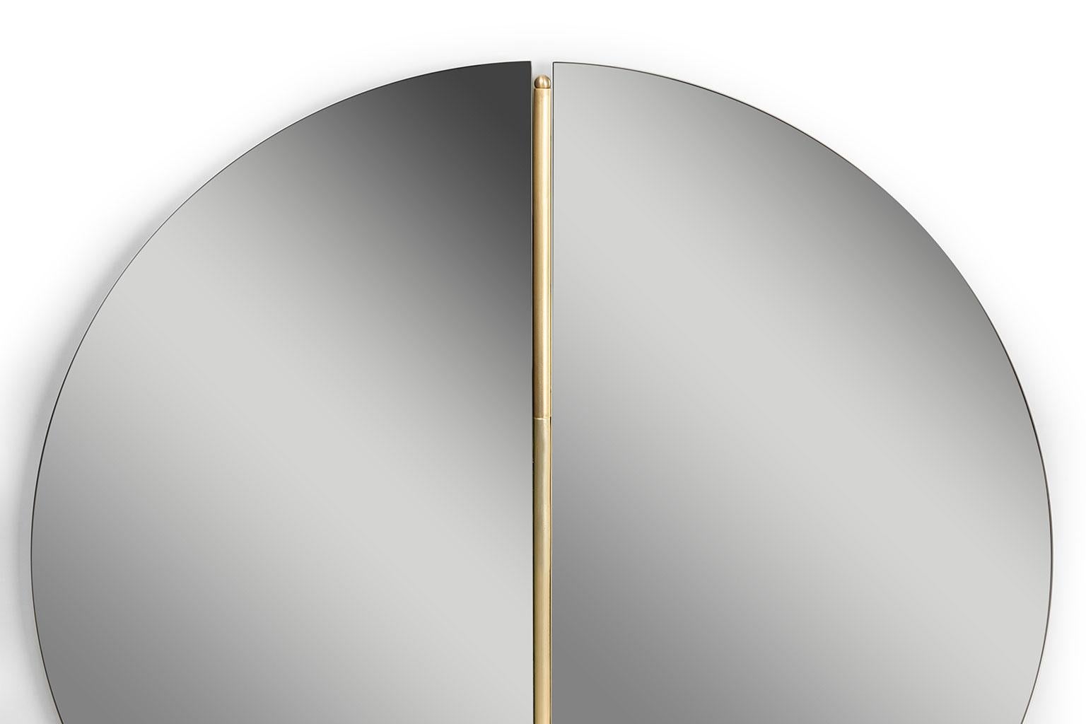 Rondo Mirror by Bernhardt-Vella for Mingardo In New Condition For Sale In Brooklyn, NY