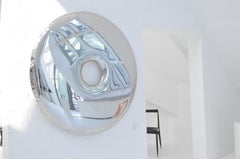 Rondo Original Decorative Wall Mirror in Stainless Steel, Zieta