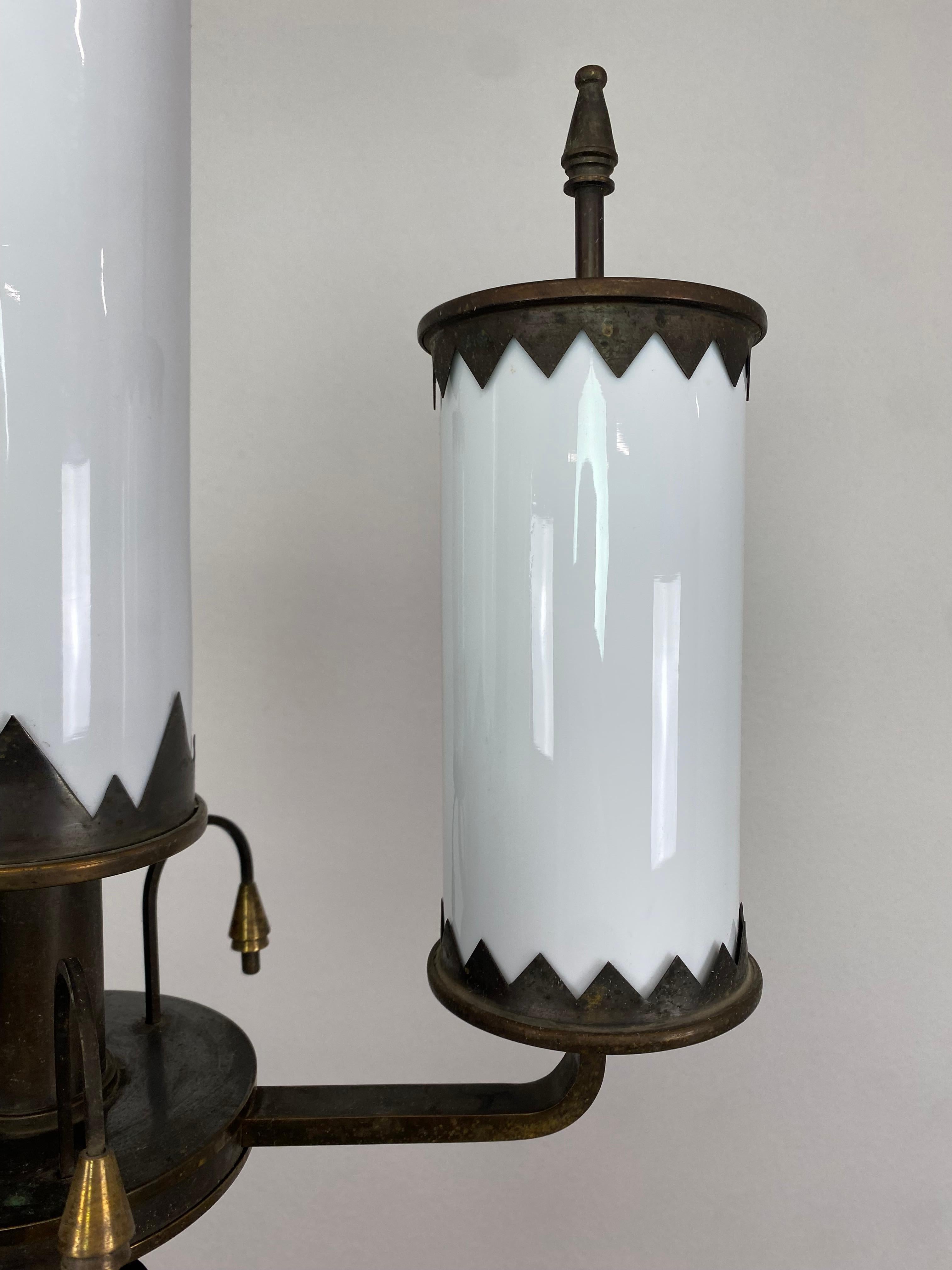 Czech Rondocubist Hanging Lamp For Sale