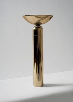 Rone Contemporary LED Sculptural Brass Table Light, Handmade in Sweden