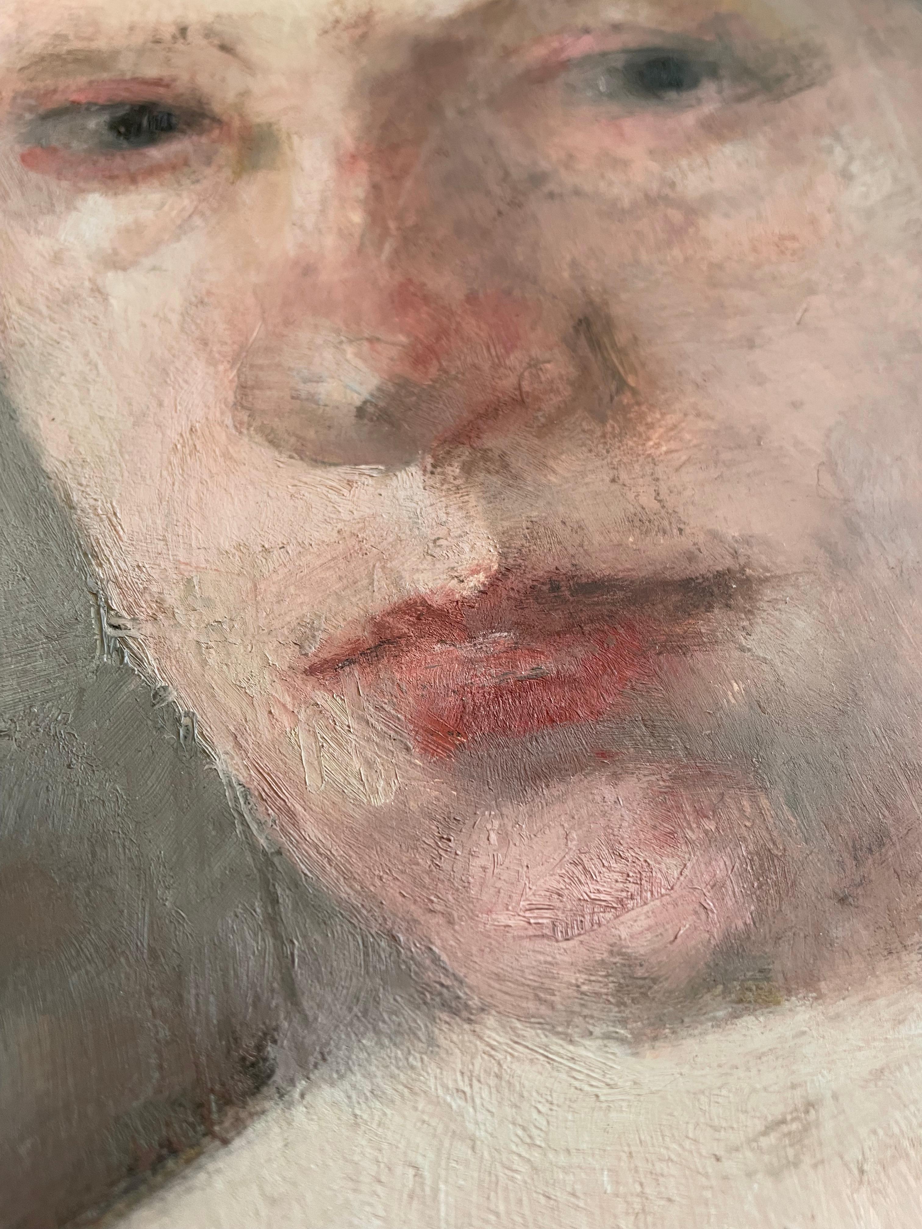 „Lily“ von Roni Taharlev – Weibliches Porträt der Renaissance – Öl auf Leinwand Gemälde im Angebot 5