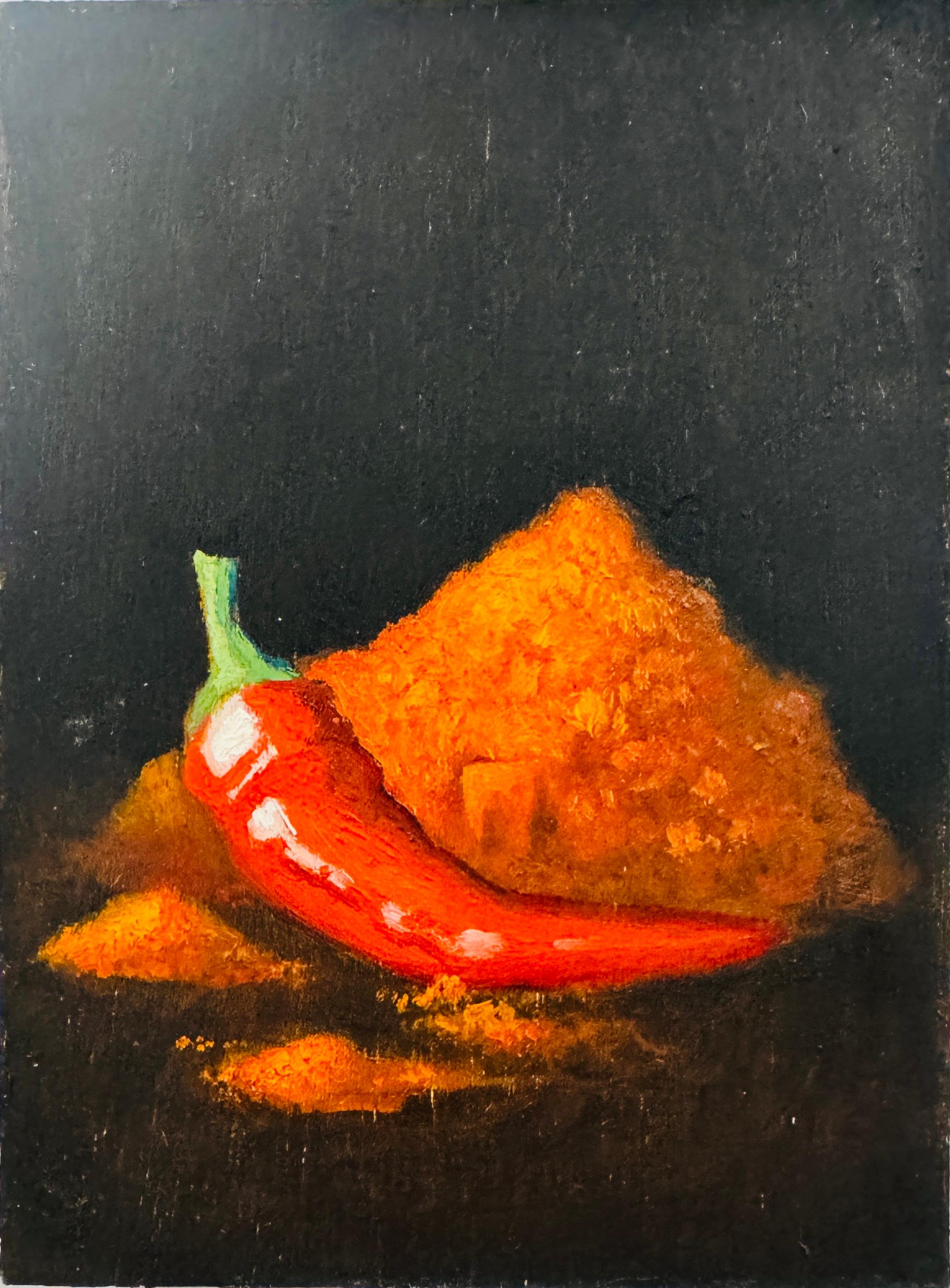 Roni Yoffe Figurative Painting - Chili - realistic painting