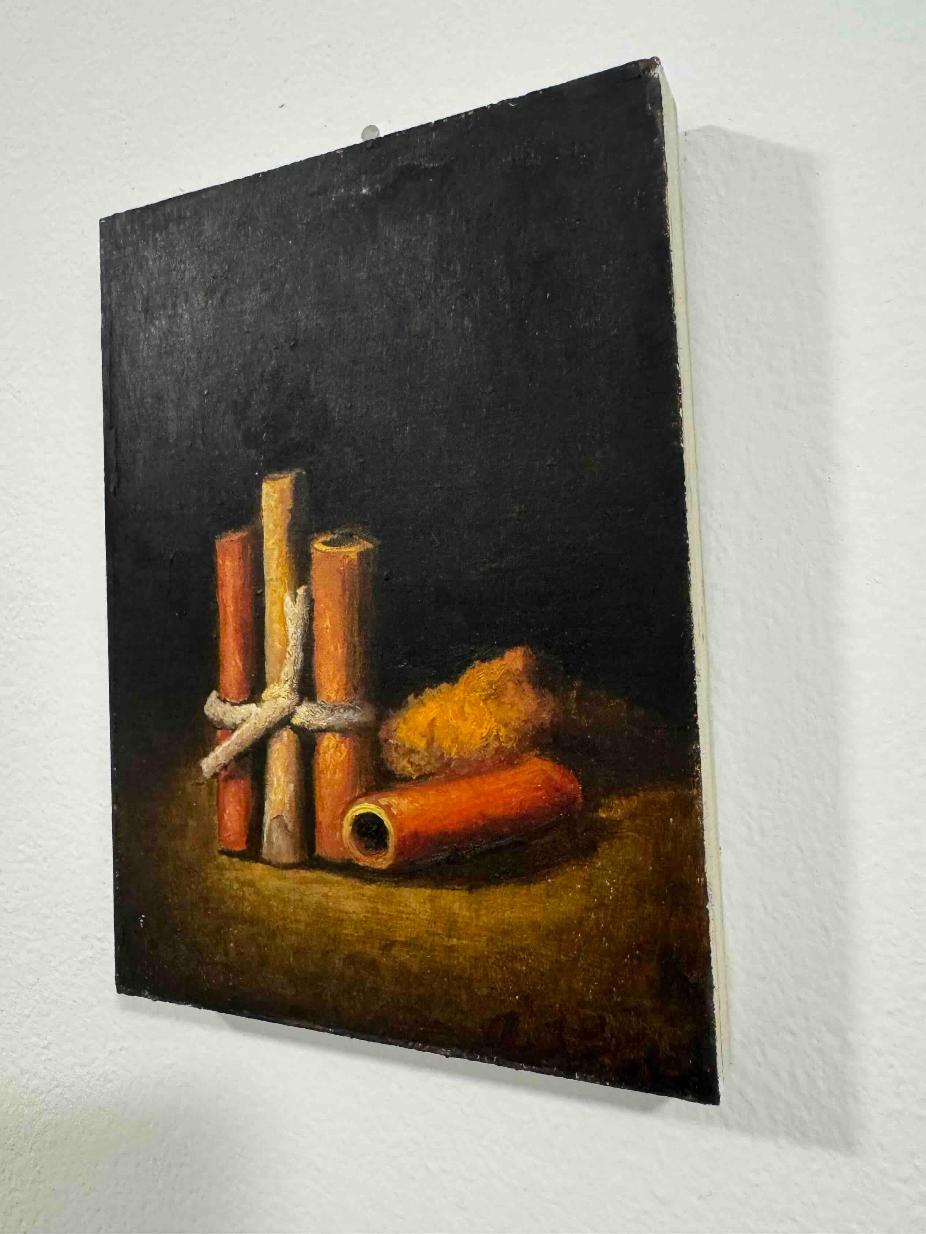 Zimtstangen - realistische Malerei (Realismus), Painting, von Roni Yoffe