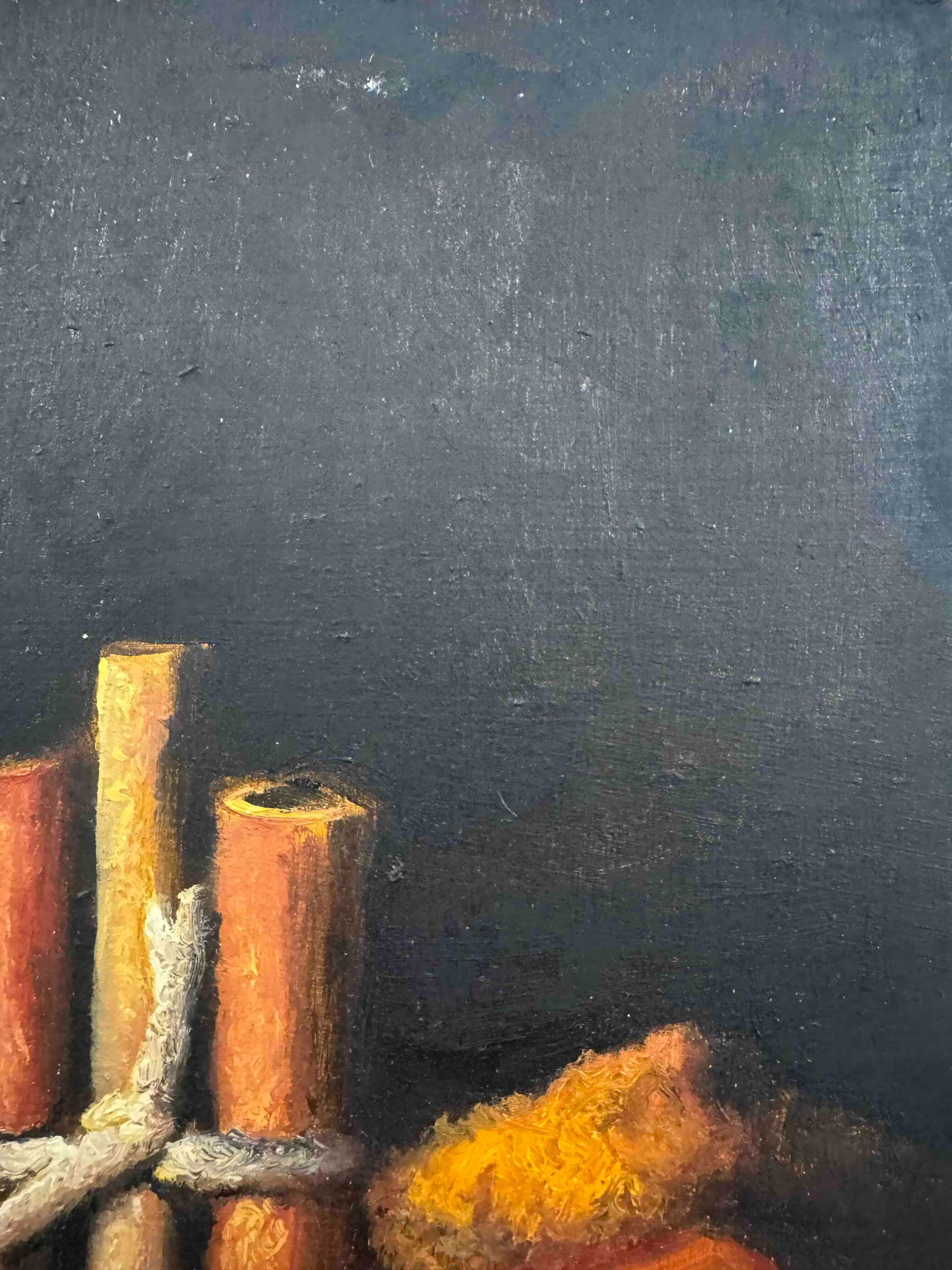 Zimtstangen - realistische Malerei im Angebot 2