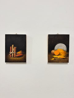 Zimt & Kurkuma Diptychon - realistische Malerei