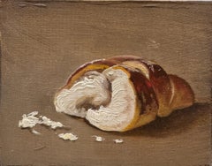 Croissant - realistic painting