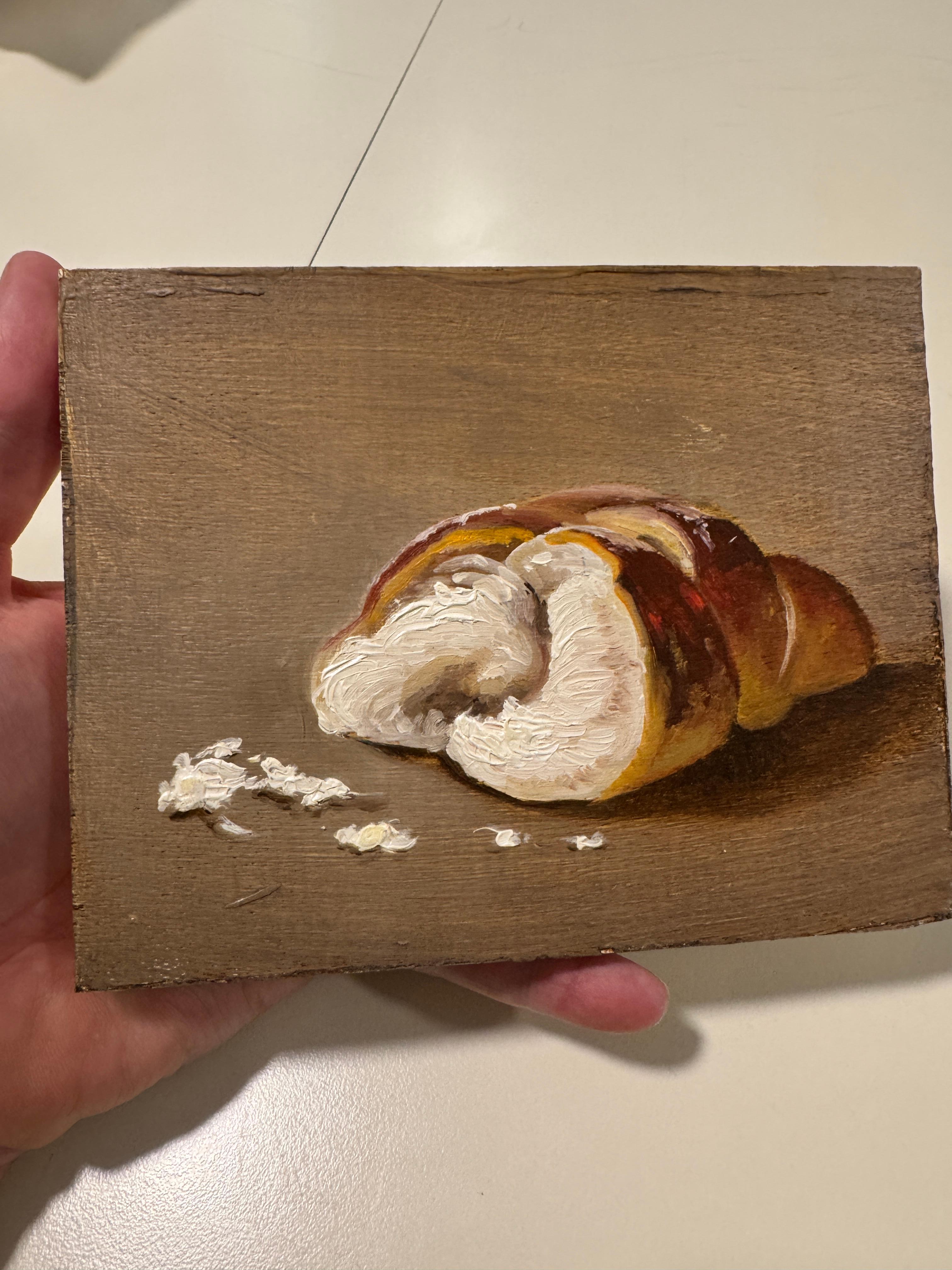 Croissant - realistische Malerei im Angebot 4
