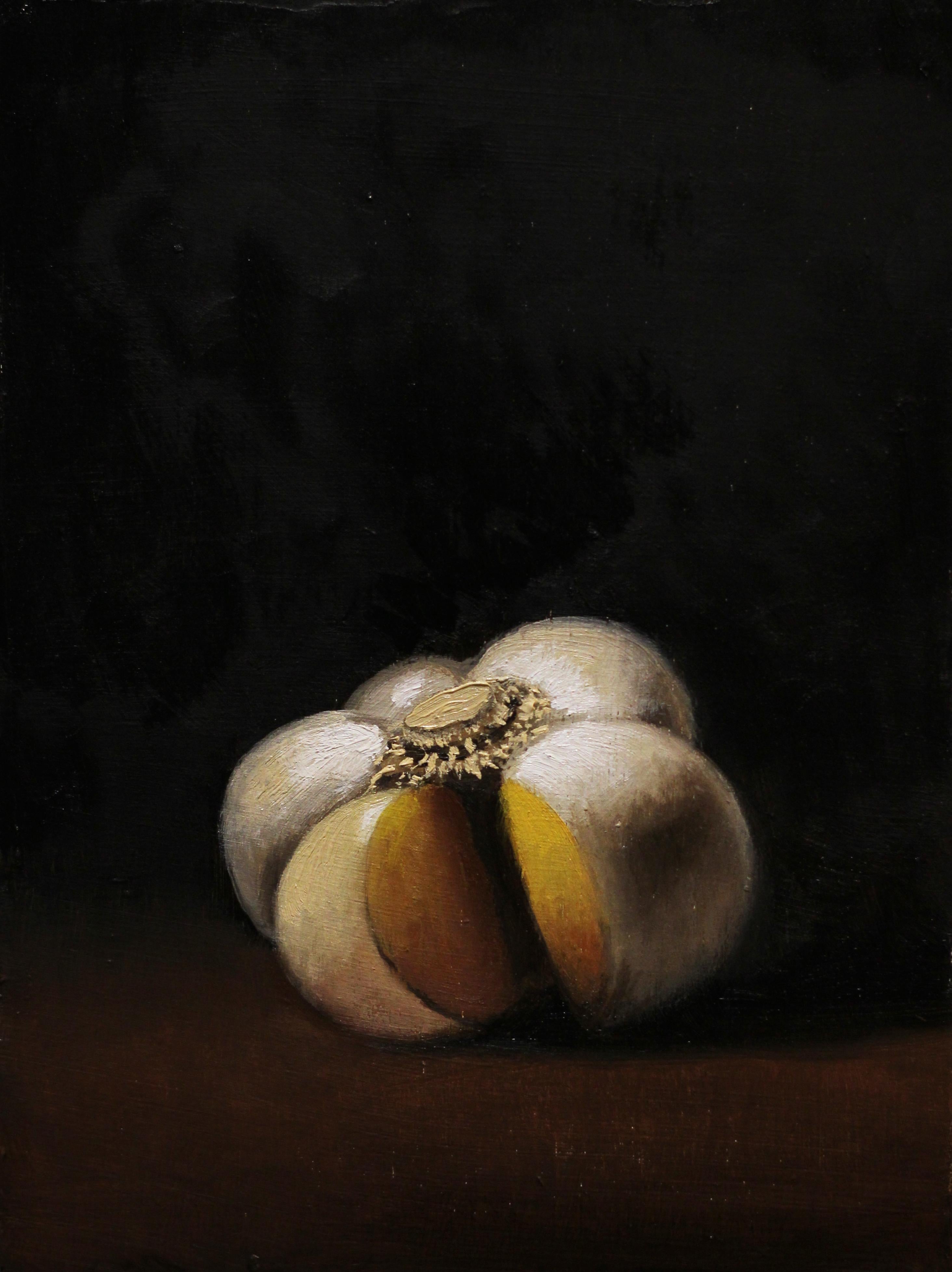 Garlic II - realistic painting