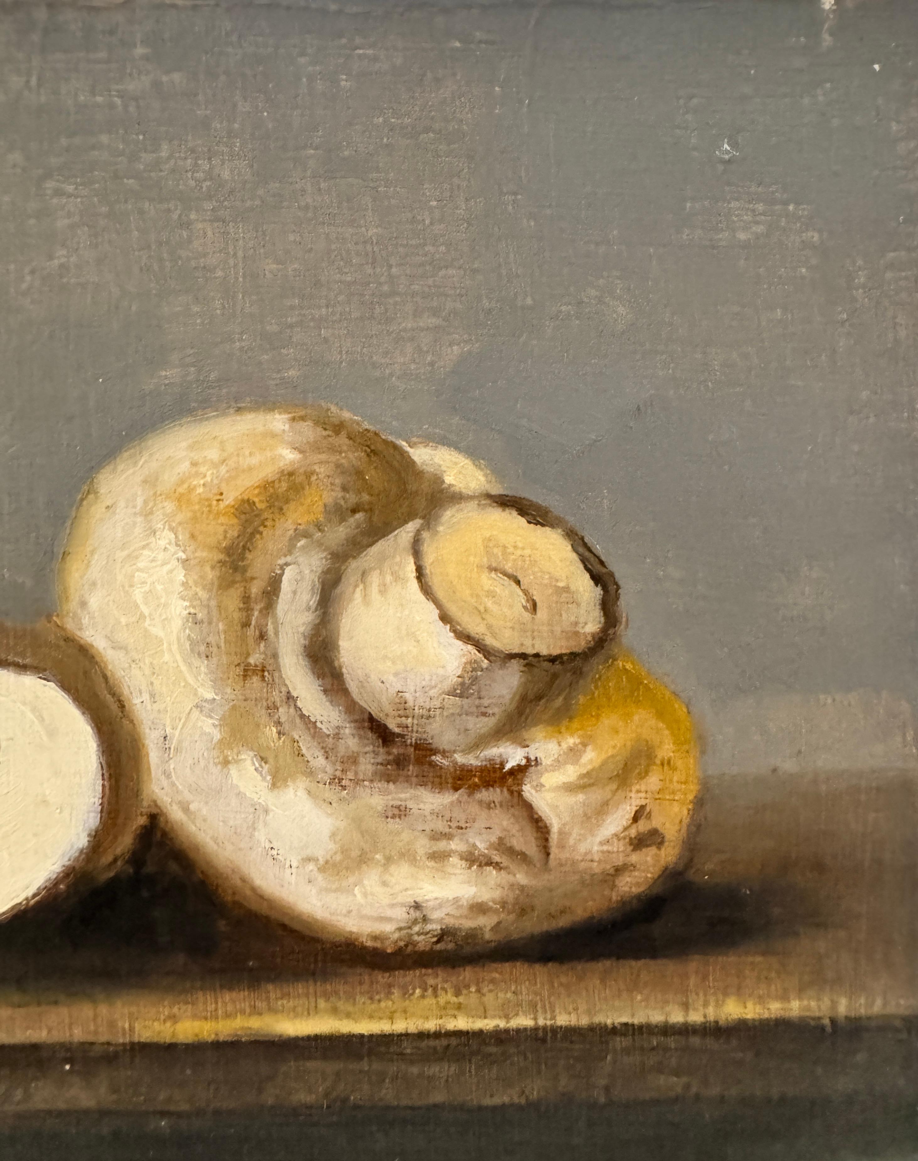 Mushrooms - realistic painting For Sale 1