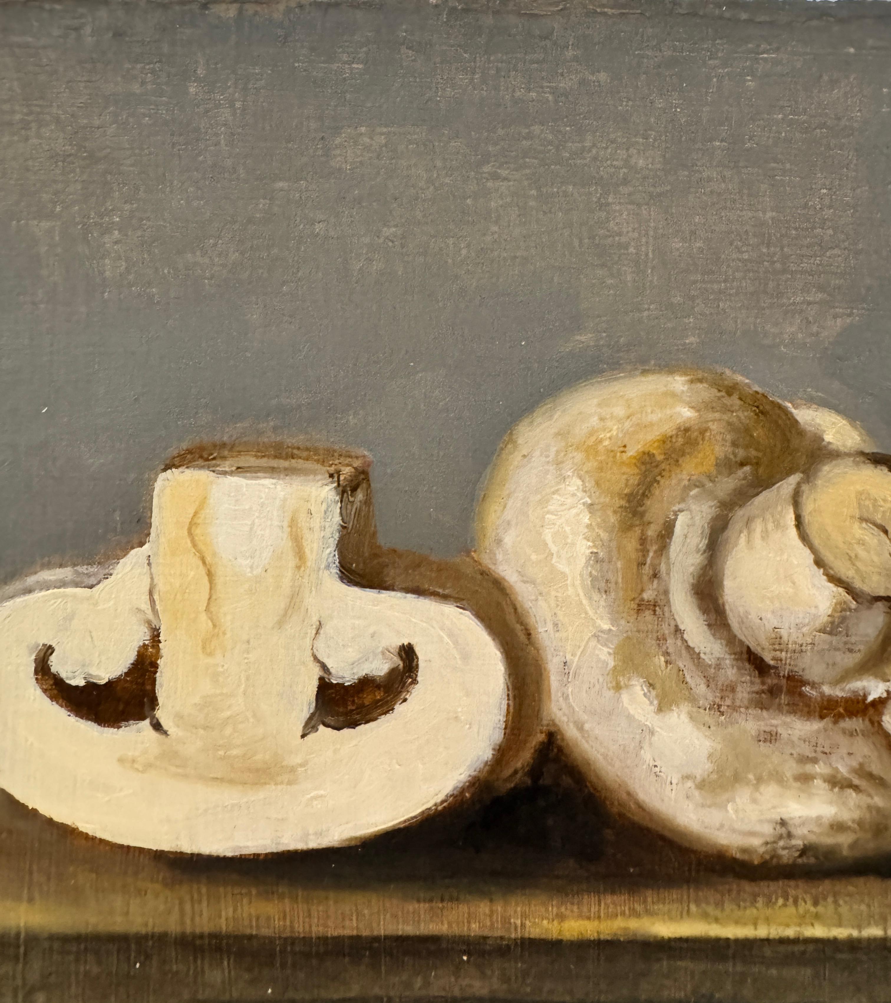 Mushrooms - realistic painting For Sale 2